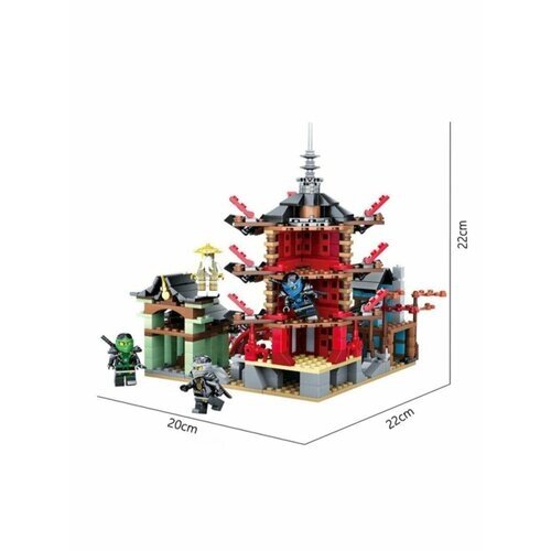 Ninjago 76013 (4024) Аэроджитцу храм ниндзя от компании М.Видео - фото 1