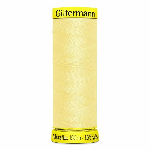 Нить Gutermann Maraflex 120 для эластичных, трикотажных материалов, 150 м, 100% ПБТ, 5 шт (325 шампань) от компании М.Видео - фото 1