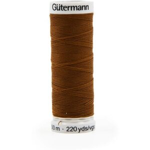 Нить Gutermann Sew-all 748277 для всех материалов, 200 м, 100% полиэстер (019 грецкий орех), 5 шт