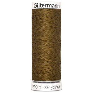 Нить Gutermann Sew-all 748277 для всех материалов, 200 м, 100% полиэстер (288 медная горчица), 5 шт