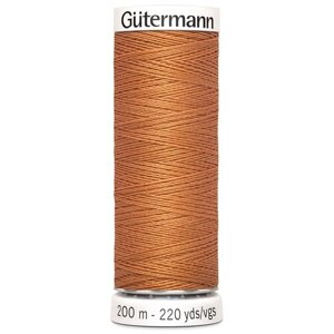 Нить Gutermann Sew-all 748277 для всех материалов, 200 м, 100% полиэстер (612 рыжая охра), 5 шт