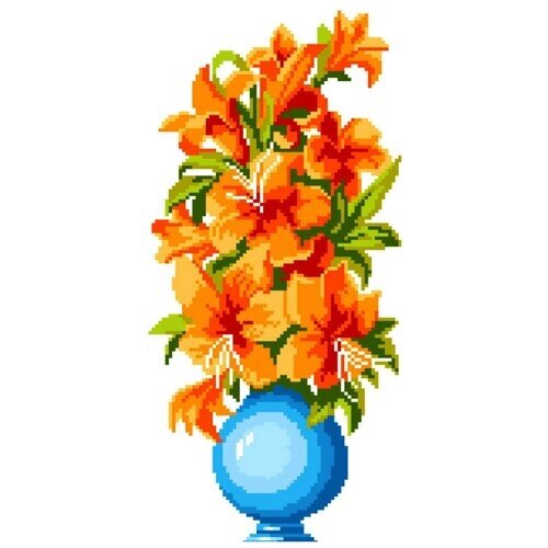 Nitex Набор для вышивания Цветы в вазе 22 х 32 см (2157) от компании М.Видео - фото 1