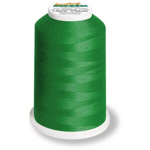 Нитки для оверлока текстурированные Madeira Aeroflock №100,8500 зеленые