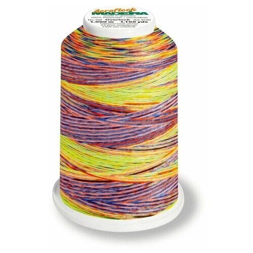 Нитки оверлочные текстурированные швейные MADEIRA AEROFLOCK №100 мультиколор, 1000 М, цвет 9515 от компании М.Видео - фото 1