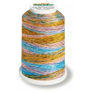 Нитки оверлочные текстурированные швейные MADEIRA AEROFLOCK №100 мультиколор, 1000 М, цвет 9603