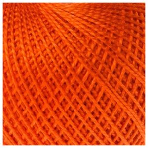 Нитки вязальные "Ирис", цвет: 0712 ярко-оранжевый, 150 м, 25 грамм (20 мотков)