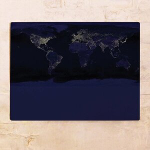 Ночная карта мира 60х80 см