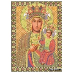 NOVA SLOBODA Бис1211 Рисунок на канве для вышивки бисером 'Богородица Ченстоховская'