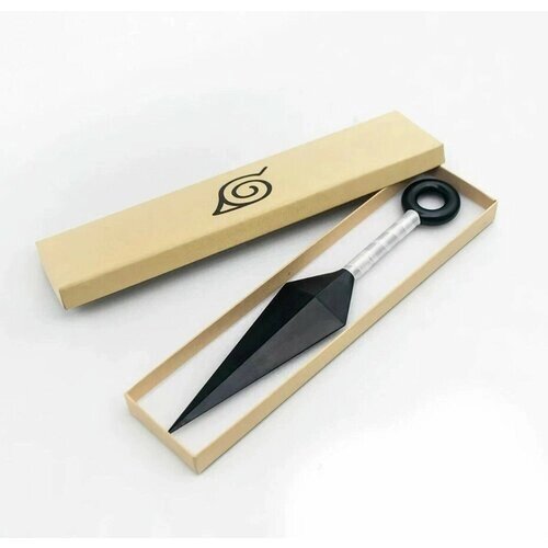 Нож Большой Кунай в коробке (белая рукоять) от компании М.Видео - фото 1