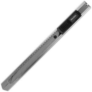 Нож канцелярский 9 мм BRAUBERG "Extra 30", металлический, лезвие 30°автофиксатор, подвес, 237084