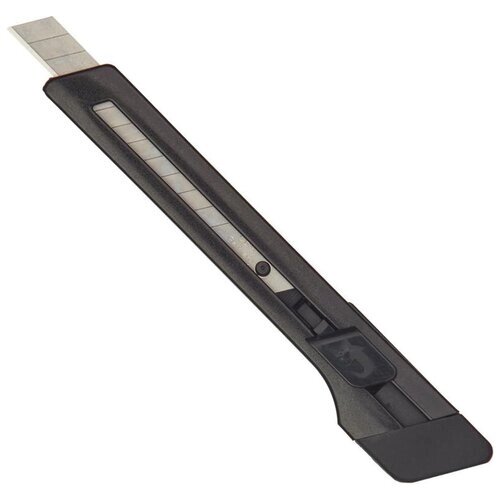 Нож канцелярский 9 мм EDDING (E-M 9) , с фиксатором, пластик, цв. черный от компании М.Видео - фото 1