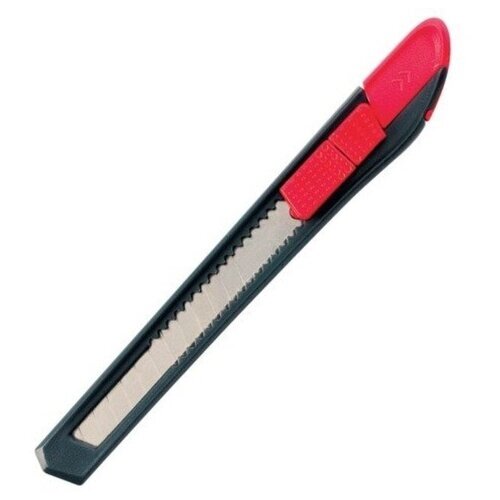Нож канцелярский 9 мм MAPED (Франция) "Start", фиксатор, корпус черно-красный, европодвес, 92211 от компании М.Видео - фото 1