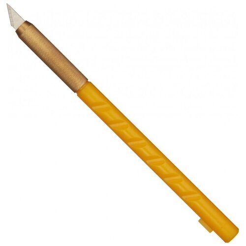 Нож канцелярский Attache Selection с перовым лезвием, цв. желтый от компании М.Видео - фото 1