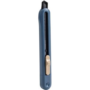 Нож канцелярский Deli ENS063-BL Nusign шир. лез. 9мм фиксатор сталь синий
