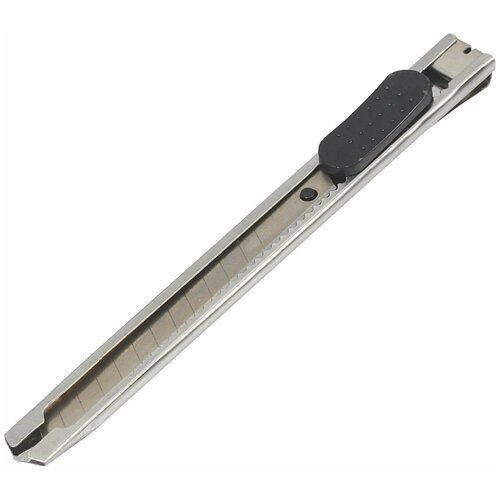 Нож с выдвижным сменным лезвием металл 9 мм AIRLINE ATAY002 от компании М.Видео - фото 1