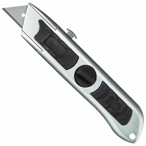 Нож универсальный Attache Selection 19мм выдвижной, трапец., алюм. корпус от компании М.Видео - фото 1