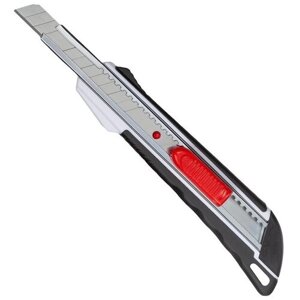 Нож универсальный Attache Selection 9мм, метал. напр., пласт. корпус, Auto lock
