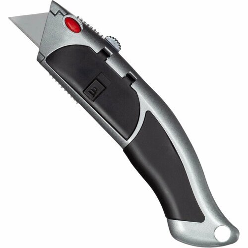 Нож универсальный Attache Selection дельфин 19мм, трапец. + 10шт лезвий от компании М.Видео - фото 1