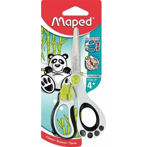 Ножницы 13 см MAPED KOOPY 3D, симметричные, ручка-панда, в блистере от компании М.Видео - фото 1