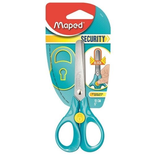 Ножницы детские Maped SECURITY 3D, 13 см, эргономичные, симметричные 3 шт. от компании М.Видео - фото 1