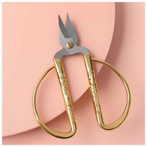 Ножницы для обрезки ниток, 5", 12 см, цвет золотой от компании М.Видео - фото 1