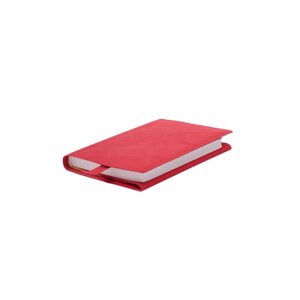 Обложка для книг и ежедневников с закладкой, универсальная, ArtLez экокожа нубук цвет красный