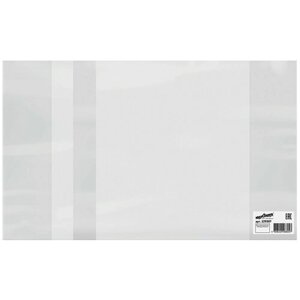 Обложка ПВХ для тетрадей и дневников, юнландия, с закладкой, 110 мкм, 210х350 мм, штрих-код, 229307 (цена за 100 шт)