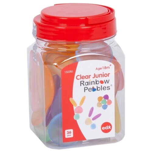 Обучающий набор Edx Education Transparent Junior Rainbow Pebbles 13228J от компании М.Видео - фото 1