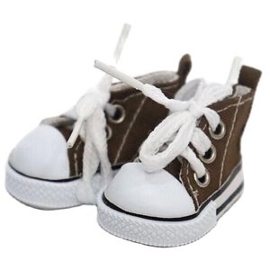 Обувь для кукол, Кеды на шнурках 5 см для Paola Reina 32 см, Berjuan 35 см, Vidal Rojas 35см и др., серые