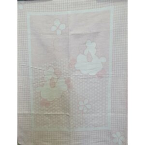 Одеяло детское шерстяное 50% 100х140 - Р - Я - Овечки (розовый)