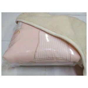 Одеяло-конверт из овечьей шерсти №196 розовый