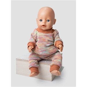 Одежда для куклы Беби Бон (Baby Born) 43см , Rich Line Home Decor, Х-355_Желтый-коричневый