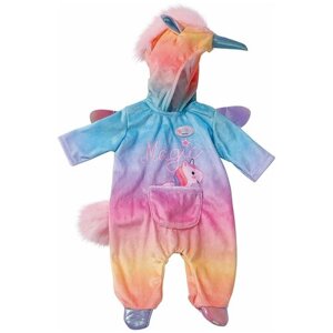 Одежда для кукол Беби Бон 828-205 костюм Единорог для пупса Беби Борн 43 см Baby Born Zapf Creation