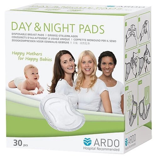 Одноразовые прокладки для бюстгальтера Day & Night Pads (30 шт.) от компании М.Видео - фото 1