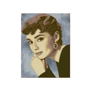 Одри Хепбер Рисунок на ткани 27,6х36,5 Каролинка ткбл 3021 27,6х36,5 Каролинка ткбл 3021