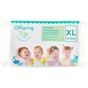 Offspring трусики-подгузники XL 12-20 кг 30 шт расцветка Лимоны