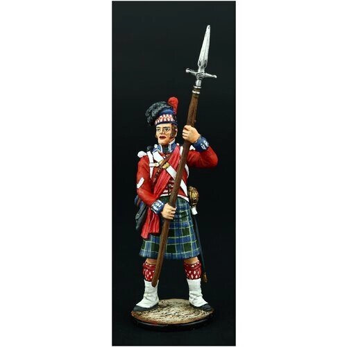 Оловянный солдатик SDS : Колор-сержант 42-го Королевского Хайлэндского Полка, Великобритания, 1806-15 гг. от компании М.Видео - фото 1