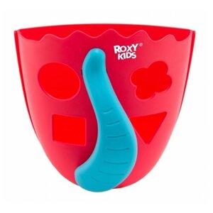 Органайзер-сортер Roxy-Kids Dino для игрушек и банных принадлежностей, коралловый
