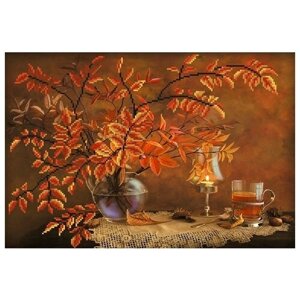 Осенний натюрморт Рисунок на шелке 37/49 37х49 (26х38) Матренин Посад 4087
