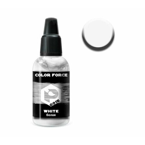 Pacific88 Aero COLOR FORCE Краска для аэрографа Белая (White),18 ml от компании М.Видео - фото 1