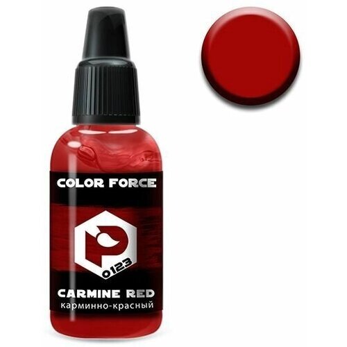 Pacific88 Aero COLOR FORCE Краска для аэрографа карминно-красный (carmine red),18 ml от компании М.Видео - фото 1