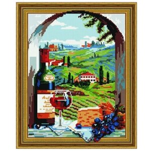 Paintboy / Алмазная живопись / Выкладка стразами / Алмазная картина на подрамнике Итальянский пейзаж 40х50 TSGJ1099