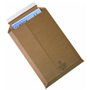 Пакет картонный крафт UltraPack A4+250x353, расширение 1,0-1,8мм, лента, 10шт/уп