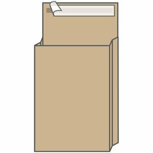 Пакет почтовый C4, UltraPac, 229*324*40мм, коричневый крафт, отр. лента, 130г/м2, 25 штук, 208278