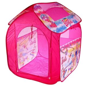 Палатка Играем вместе Барби домик в сумке GFA-BRB-R, розовый