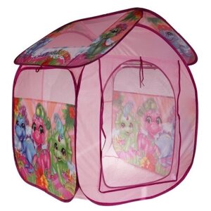 Палатка Играем вместе Динозавры домик в сумке GFA-DINO-R, розовый
