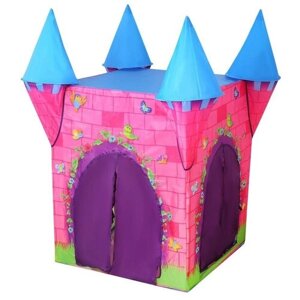 Палатка iPLAY Замок 8162, розовый/голубой/фиолетовый