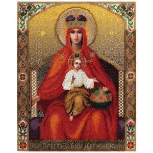 PANNA Набор для вышивания бисером и нитками Икона Божией Матери Державная 25 х 30.5 (CM-1477)