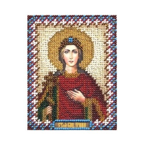 PANNA Набор для вышивания бисером и нитками Икона Святой Великомученицы Ирины 8.5 x 10.5 см (ЦМ-1250) от компании М.Видео - фото 1