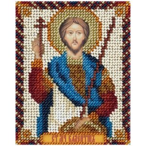 PANNA Набор для вышивания бисером Икона Святого мученика Валентина Доростольского 8.5 x 11 см (CM-1935)